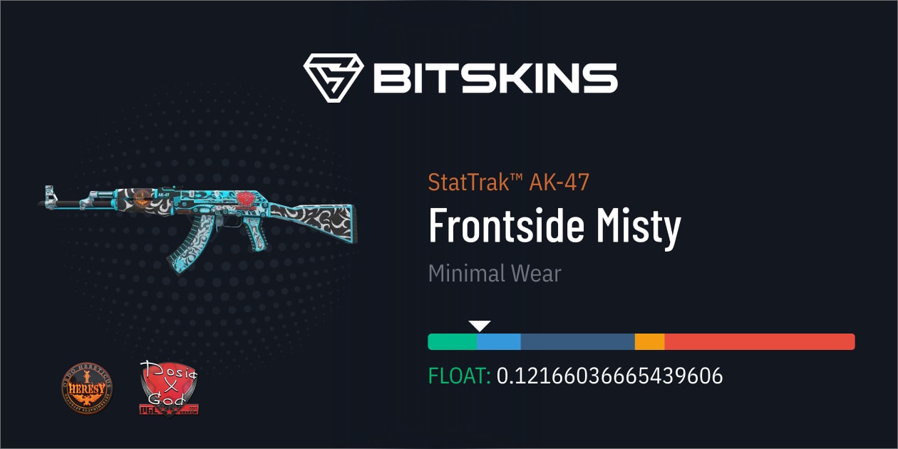 Stattrak Ak Frontside Misty Minimal Wear Cs