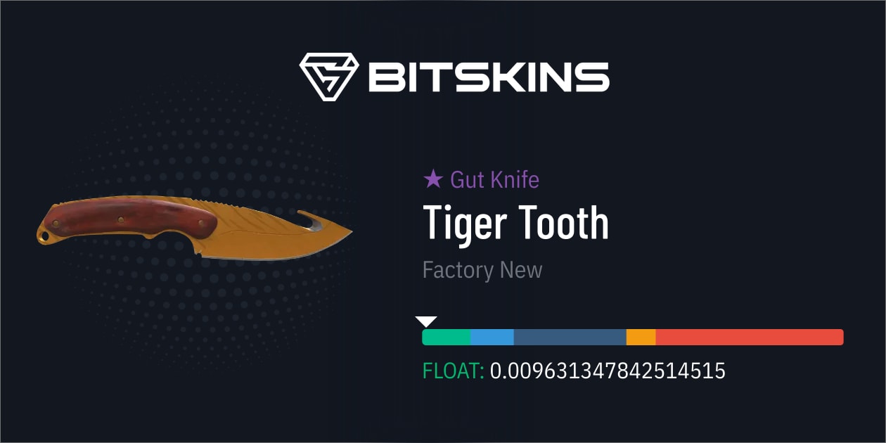 Gut Knife Tiger Tooth Factory New Cs Skins Find And Trade Your