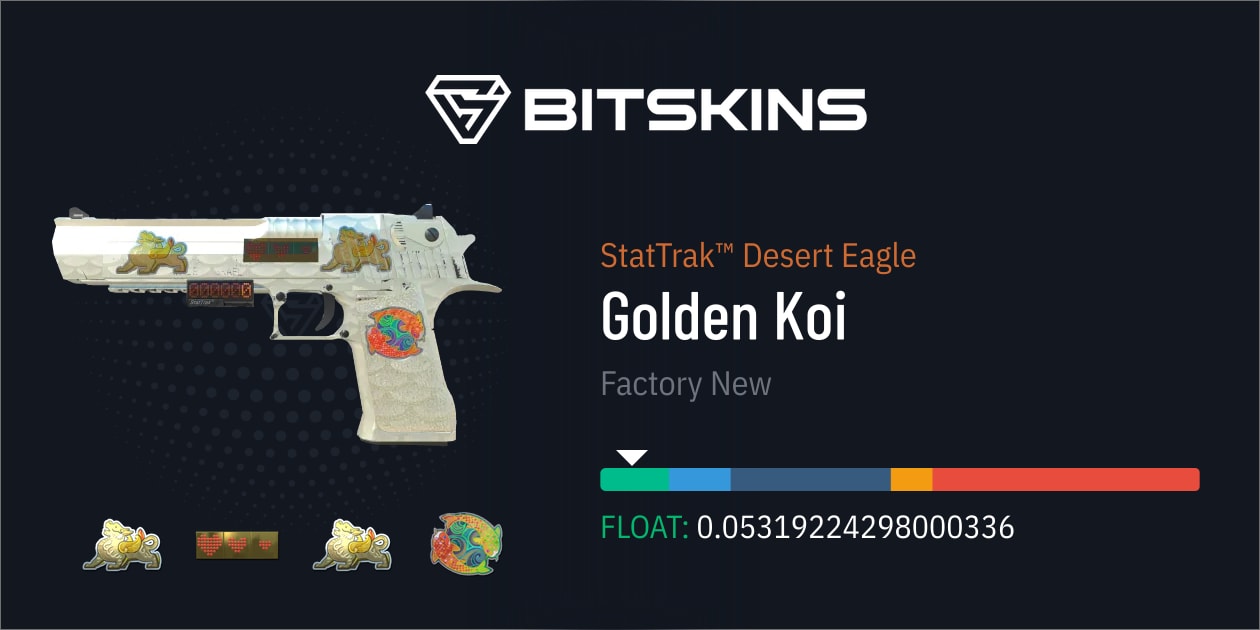 Stattrak Desert Eagle Golden Koi Factory New Cs