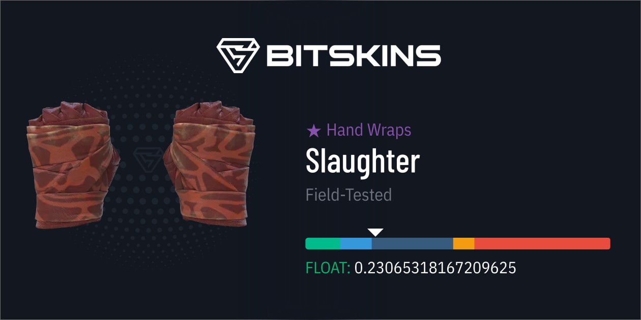 Hand Wraps Slaughter (FieldTested) CS2 Item Buy Now on BitSkins
