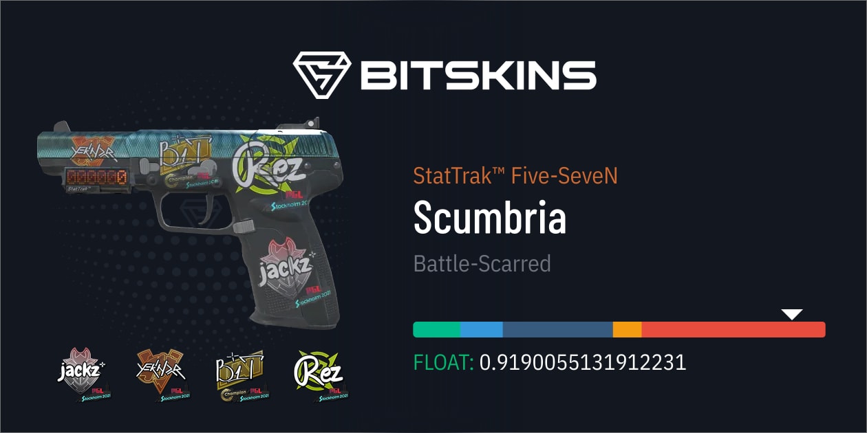 StatTrak™ Five-SeveN | Scumbria (Battle-Scarred) - CS2 Item | Buy