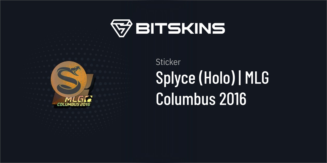 Sticker | Splyce (Holo) | MLG Columbus 2016 - CS2 Item | Buy Now on BitSkins