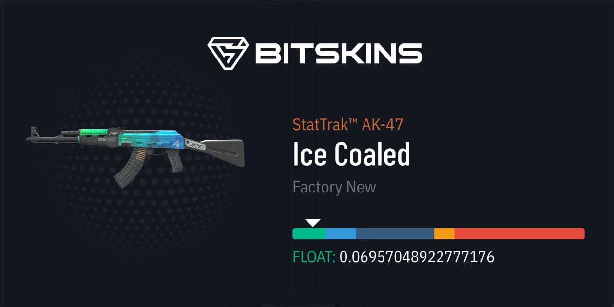 StatTrak™ AK47 Ice Coaled (Factory New) CS2 Skins Find and
