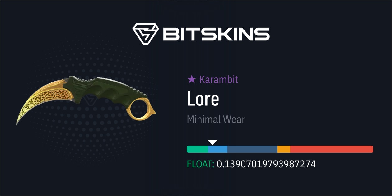 Karambit | Lore (Minimal Wear) - CS2 Item | Buy Now On BitSkins