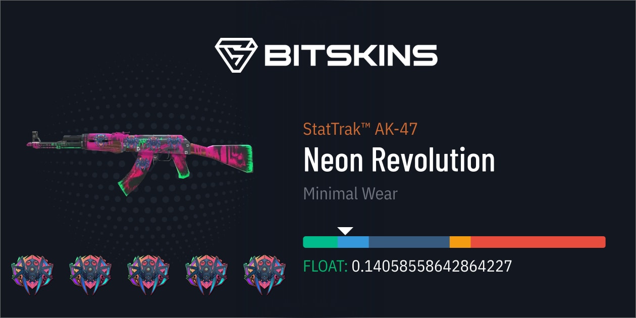 StatTrak™ AK-47 | Neon Revolution (Minimal Wear) - CS2 Item | Buy Now ...