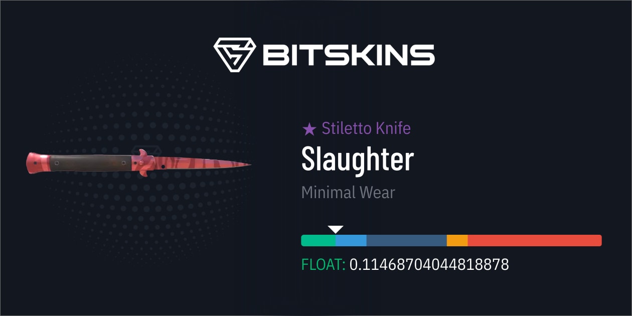 Stiletto Knife | Slaughter (Minimal Wear) - CS2 Item | Buy Now on BitSkins