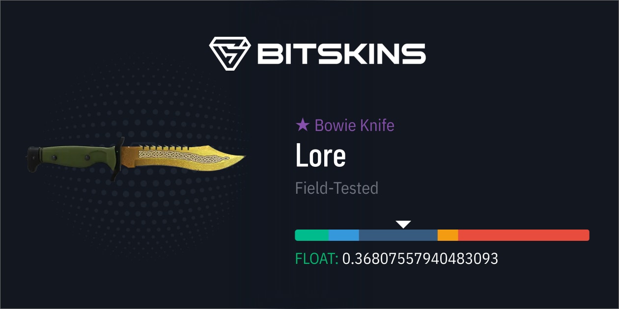 Bowie Knife | Lore (Field-Tested) - CS2 Item | Buy Now On BitSkins