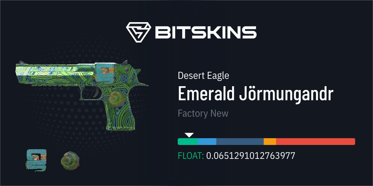 Desert Eagle | Emerald Jörmungandr (Factory New) - CS2 Skins
