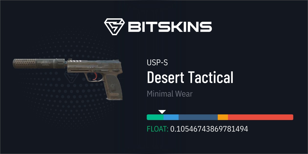 USP-S | Desert Tactical (Minimal Wear) - CS2 Skins | Find And Trade ...