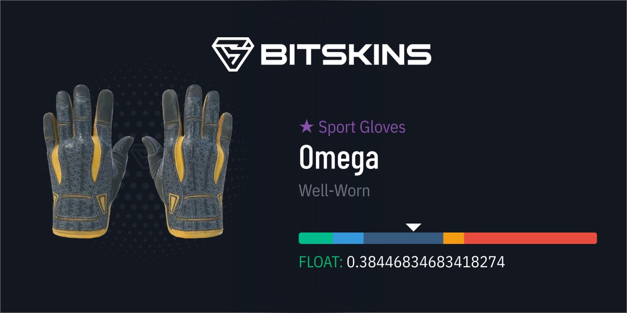 Sport Gloves | Omega (Well-Worn) - CS2 Item | Buy Now On BitSkins