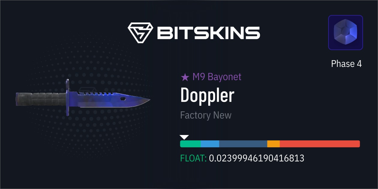 M9 Bayonet | Doppler Phase 4 (Factory New) - CS2 Item | Buy Now On BitSkins