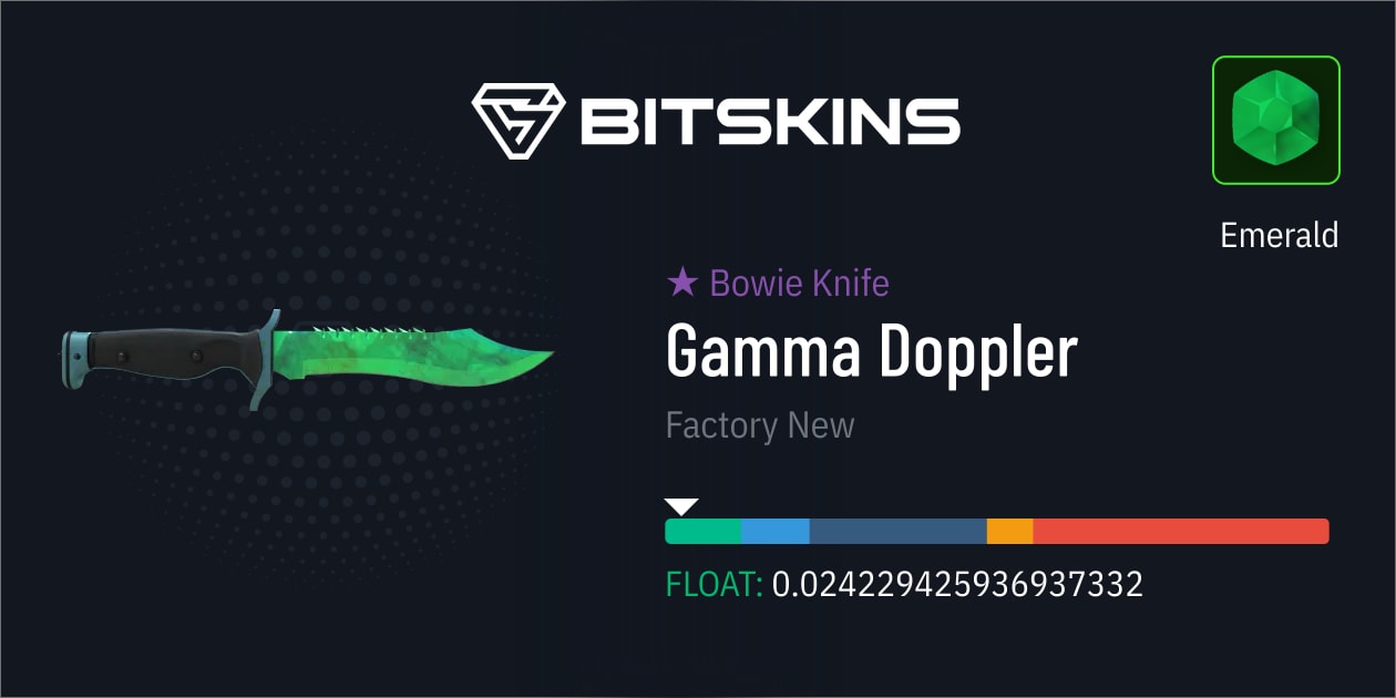 Bowie Knife | Gamma Doppler Emerald (Factory New) - CS2 Skins | Find ...