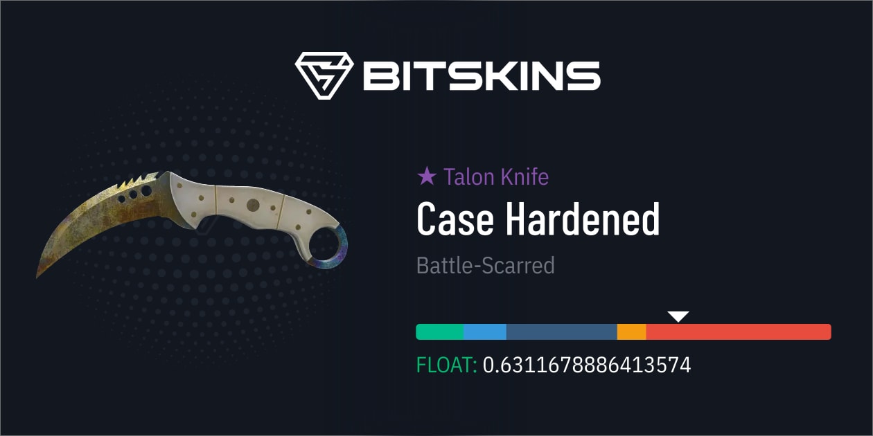 Talon Knife Case Hardened (BattleScarred) CS2 Skins Find and