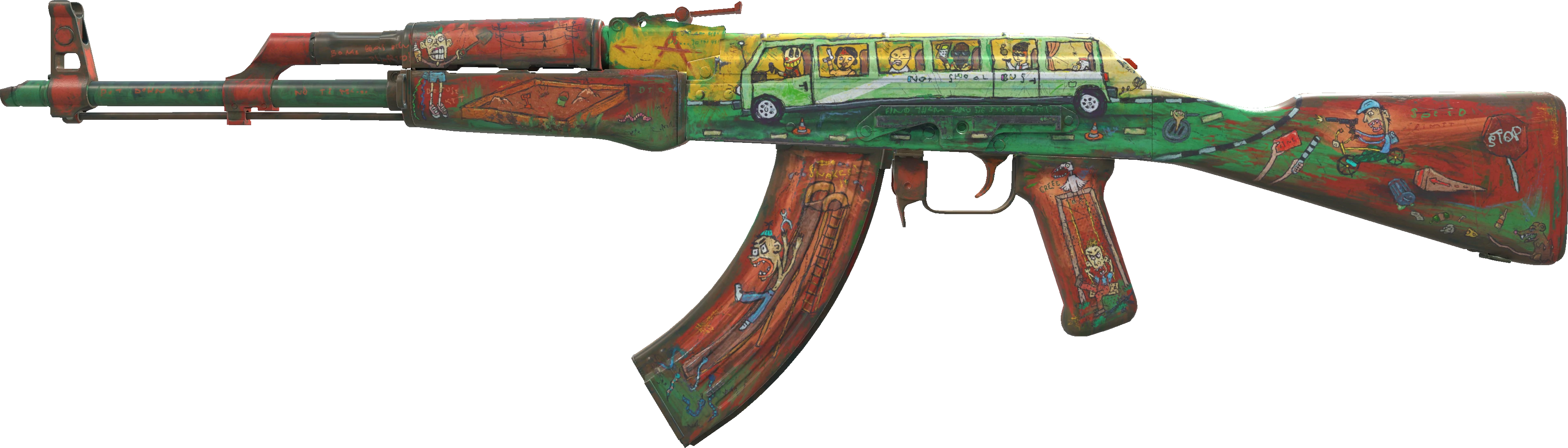 AK-47 | The Outsiders (Well-Worn) - CS2 Skins | Encontra e troca