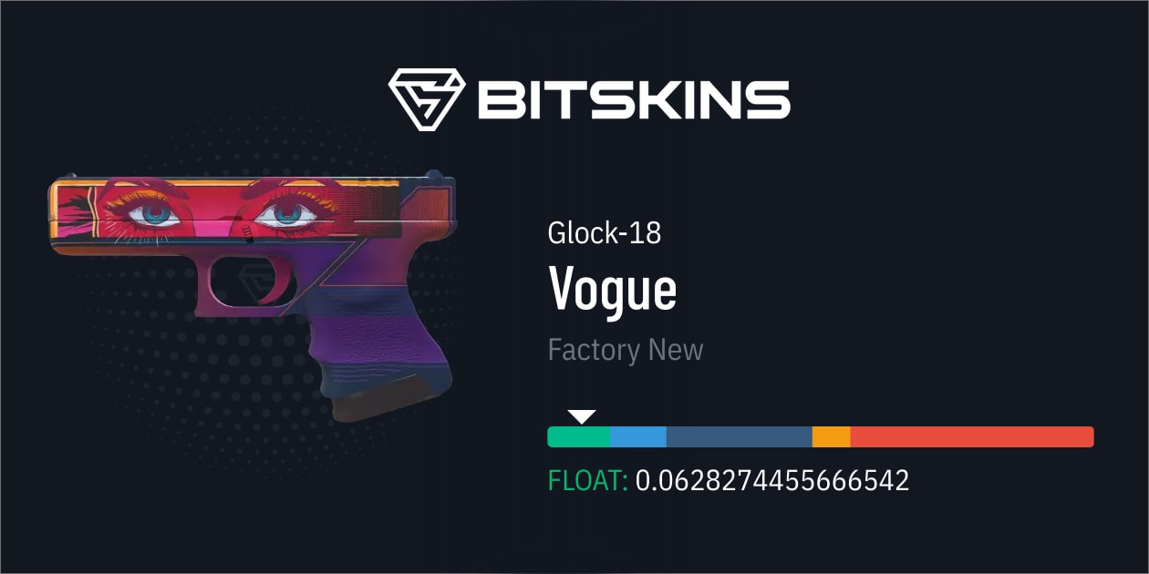 Glock-18 | Vogue (Factory New) - CS2 Item | Buy Now on BitSkins