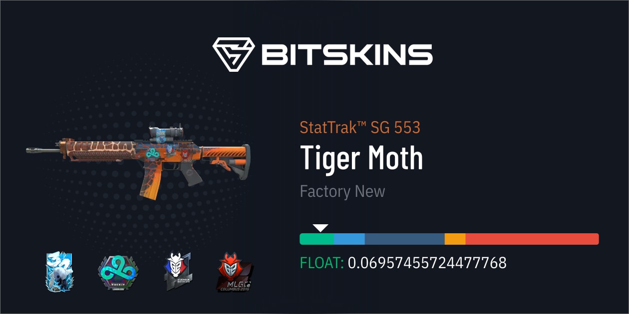 StatTrak™ SG 553 | Tiger Moth (Factory New) - CS2 Skins | Encontra