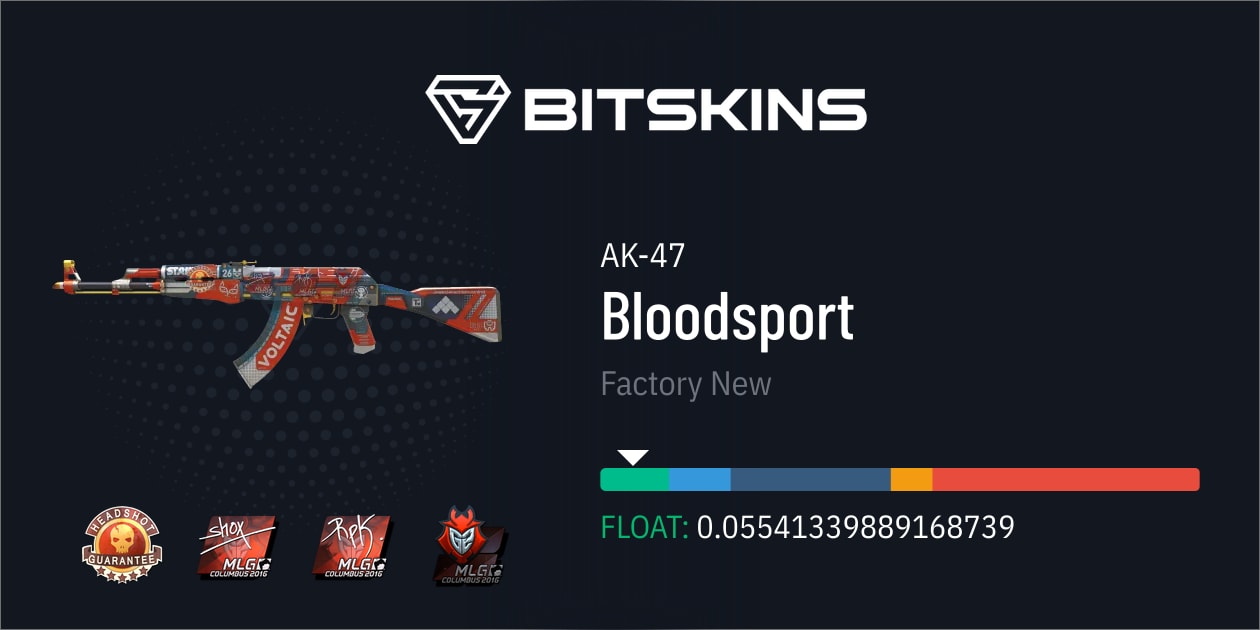 AK-47 | Bloodsport (Factory New) - CS2 Item | Buy Now on BitSkins