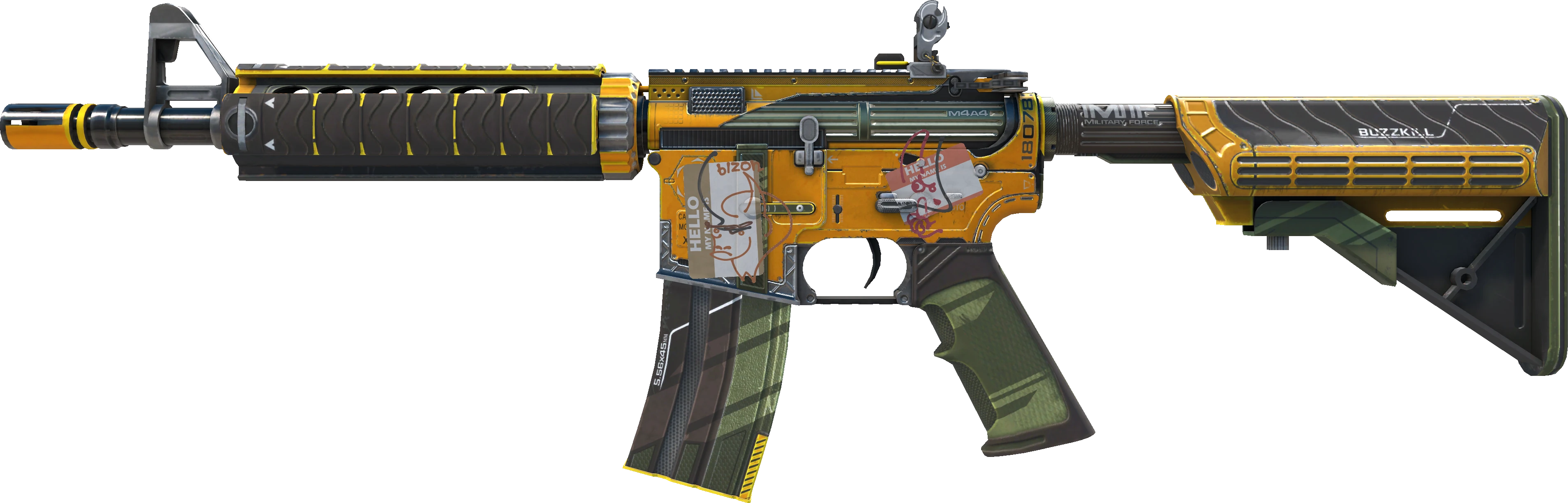 M4A4 | Buzz Kill (Minimal Wear) - CS2 Item | Buy Now on BitSkins