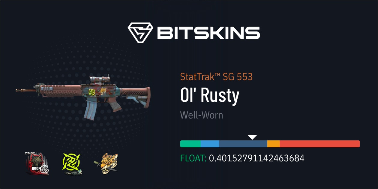 スクリュードライバー SKREWD　skins oi StatTrak™ SG 553 | Ol' Rusty (Well-Worn) - CS2 Skins | Encontra e