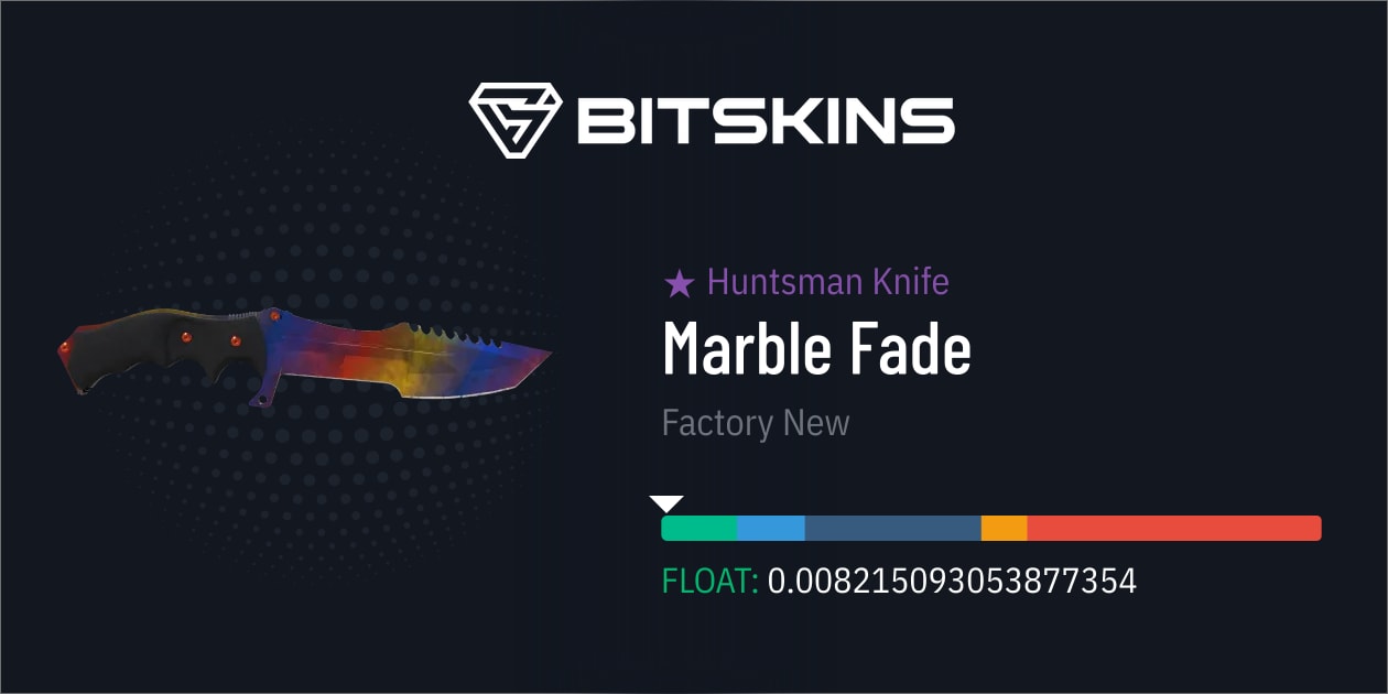 Huntsman Knife | Marble Fade (Factory New) - CS2 Skins | Find and Trade ...