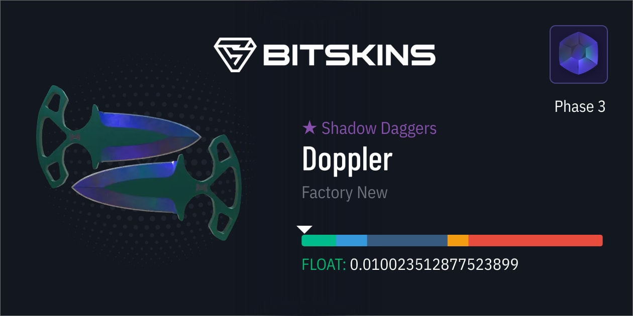 Shadow Daggers | Doppler Phase 3 (Factory New) - CS2 Item | Buy Now On ...