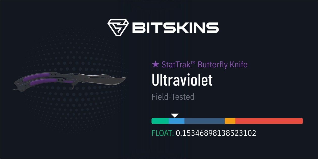 StatTrak™ Butterfly Knife Ultraviolet (FieldTested) CS2 Skins Find and Trade Your Desired