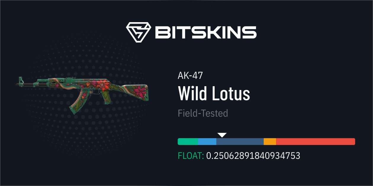 AK-47 | Wild Lotus (Field-Tested) - CS2 Item | Buy Now On BitSkins