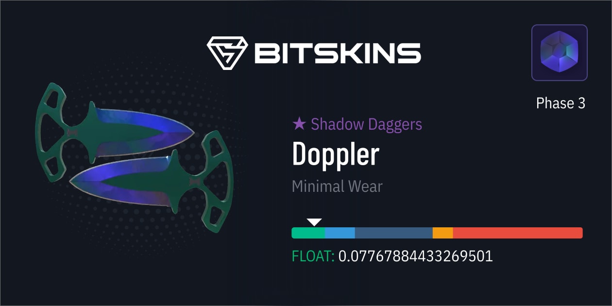 Shadow Daggers | Doppler Phase 3 (Minimal Wear) - CS2 Item | Buy Now On ...