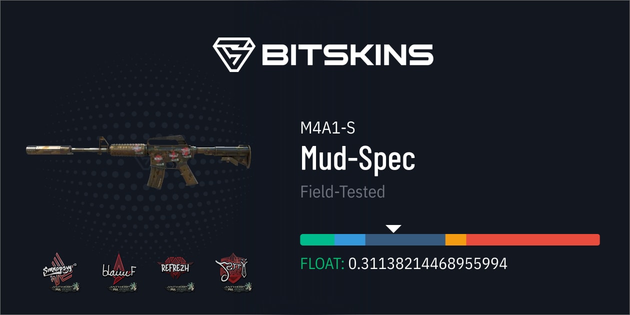 M4A1-S | Mud-Spec (Field-Tested) - CS2 Item | Buy Now on BitSkins