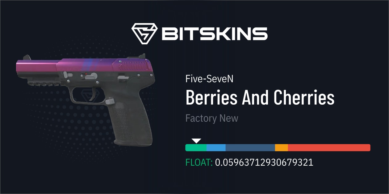 FiveSeveN Berries And Cherries (Factory New) CS2 皮肤 查找并交易您想要的 CS2 物品